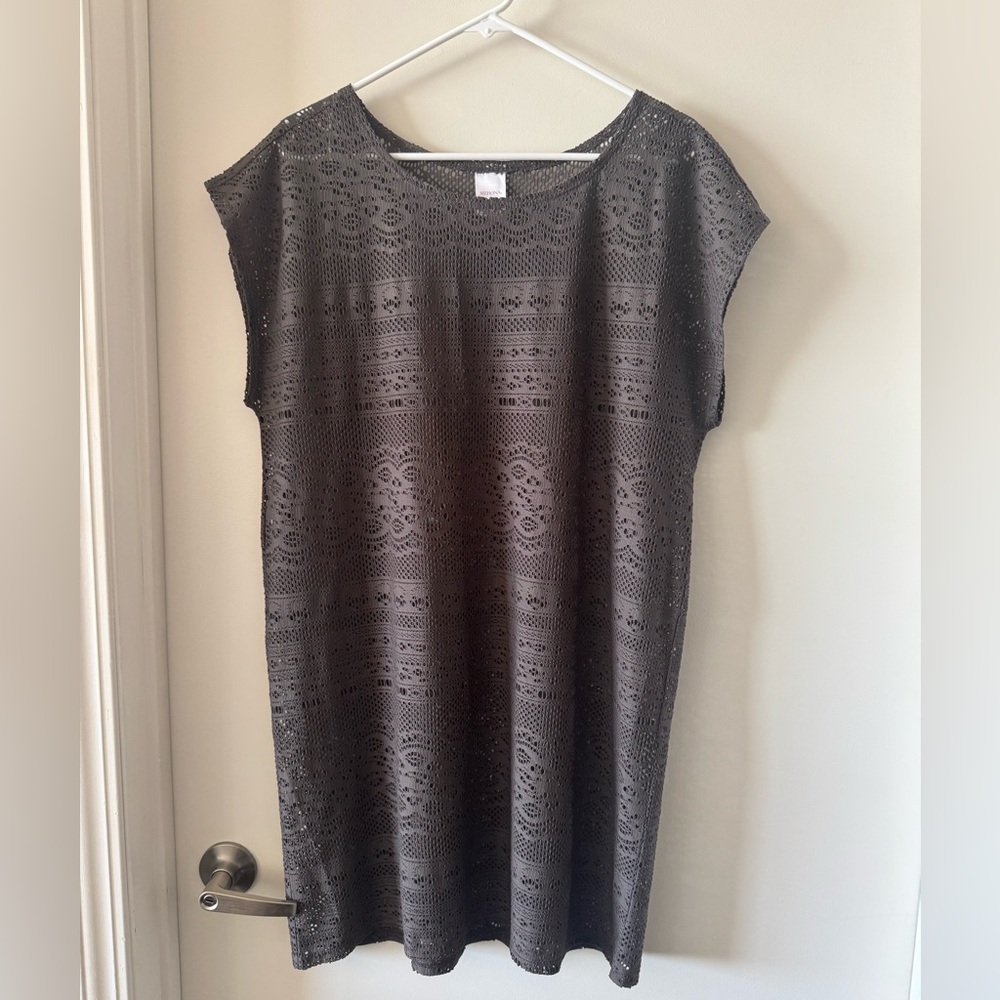 EUC Merona Lace T-Shirt Dress Coverup